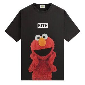 NWT Kith x Sesame Street Elmo Tee - Black - XL